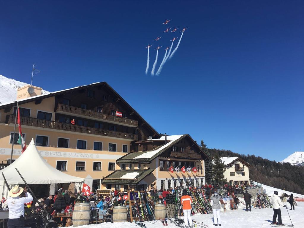 Hotel Salastrains St. Moritz Exterior foto